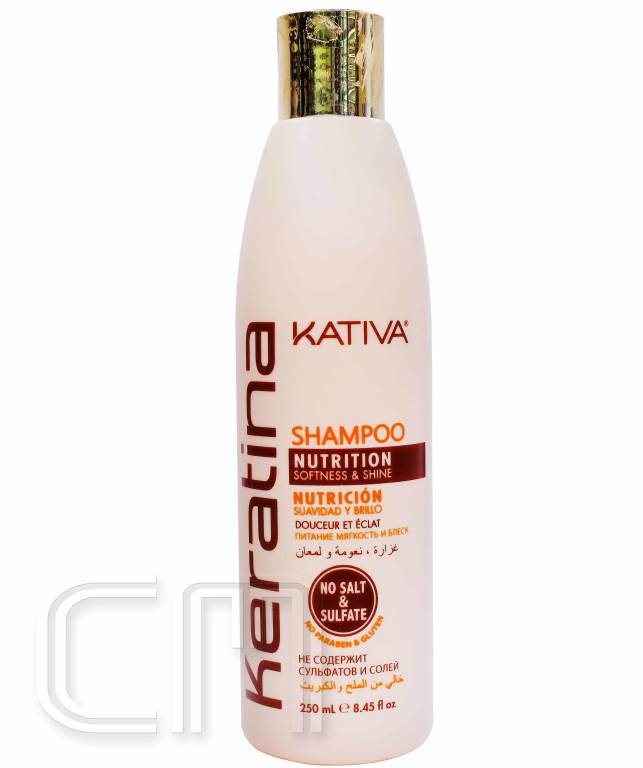 Шампунь для всех типов волос кератиновый укрепляющий KERATINA Kativa, 250 мл.★salonmed.ru